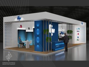 طراحی و اجرای غرفه نمایشگاهی مبنا توسط گروه غرفه‌سازی آرسا