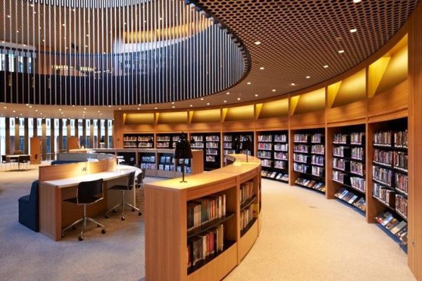 طراحی داخلی کتابخانه و فرهنگ سرا وفضاهای مشابه
