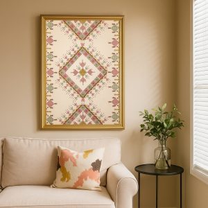 هنر دیواری سوزن دوزی بلوچی زرین